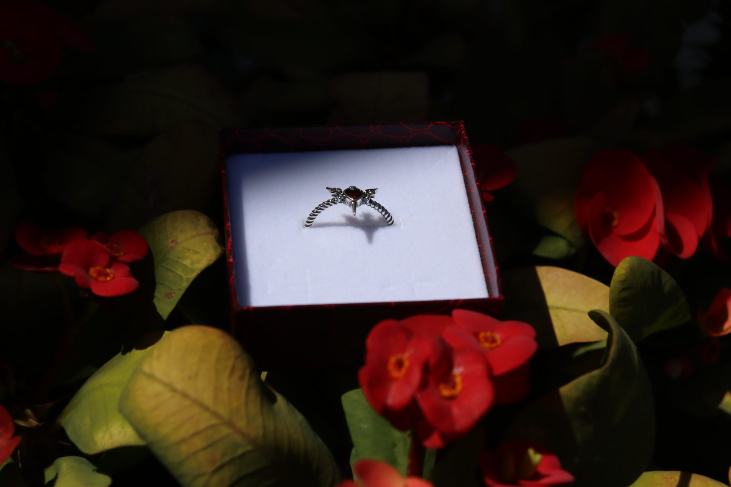 Eclipse Bat Heart Ring