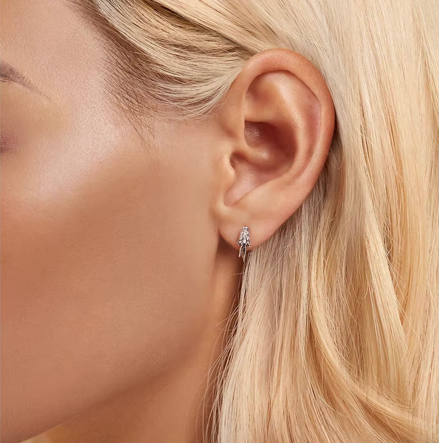 Scaled Eternity Hoop Earrings