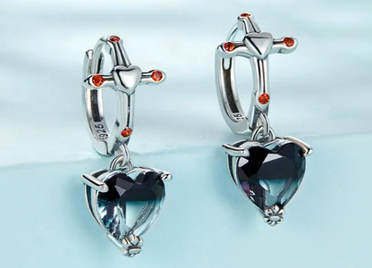 Shadowlit Crossdrop Earrings