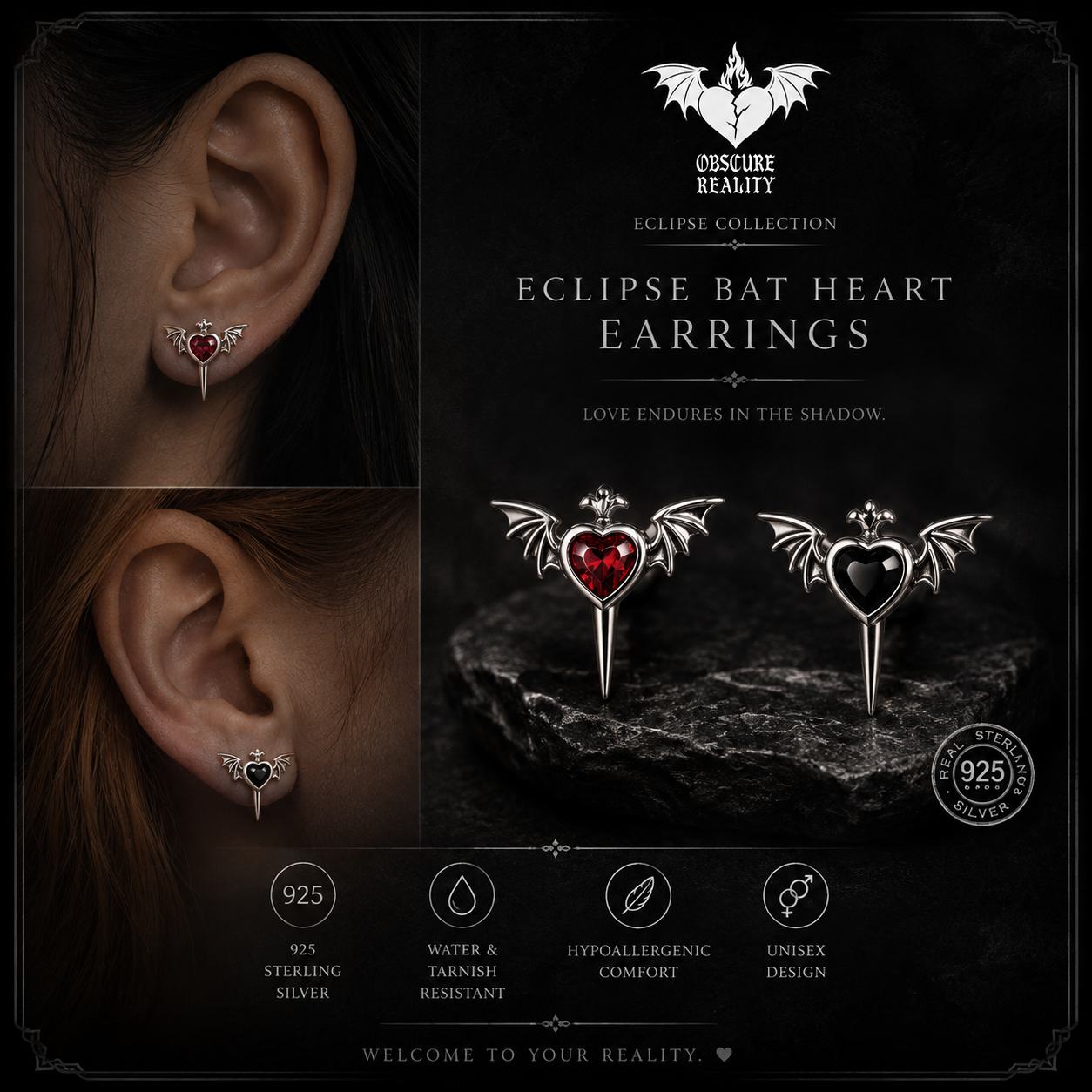 Eclipse Bat Heart Set