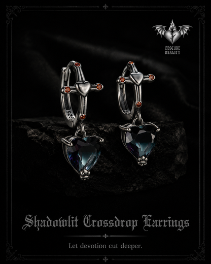 Shadowlit Crossdrop Earrings