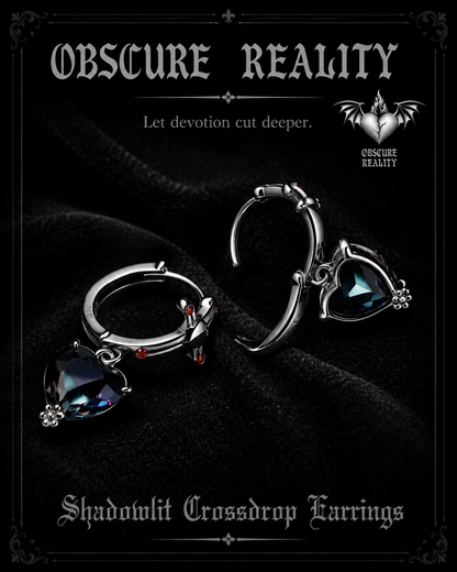 Shadowlit Crossdrop Earrings