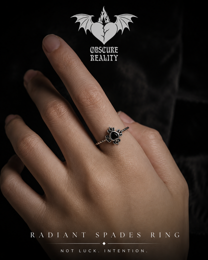 Radiant Spades Ring
