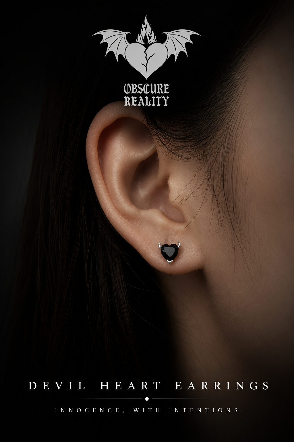 Devil Heart Earrings