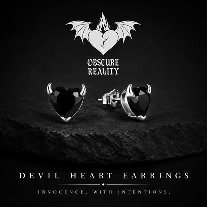 Devil Heart Earrings