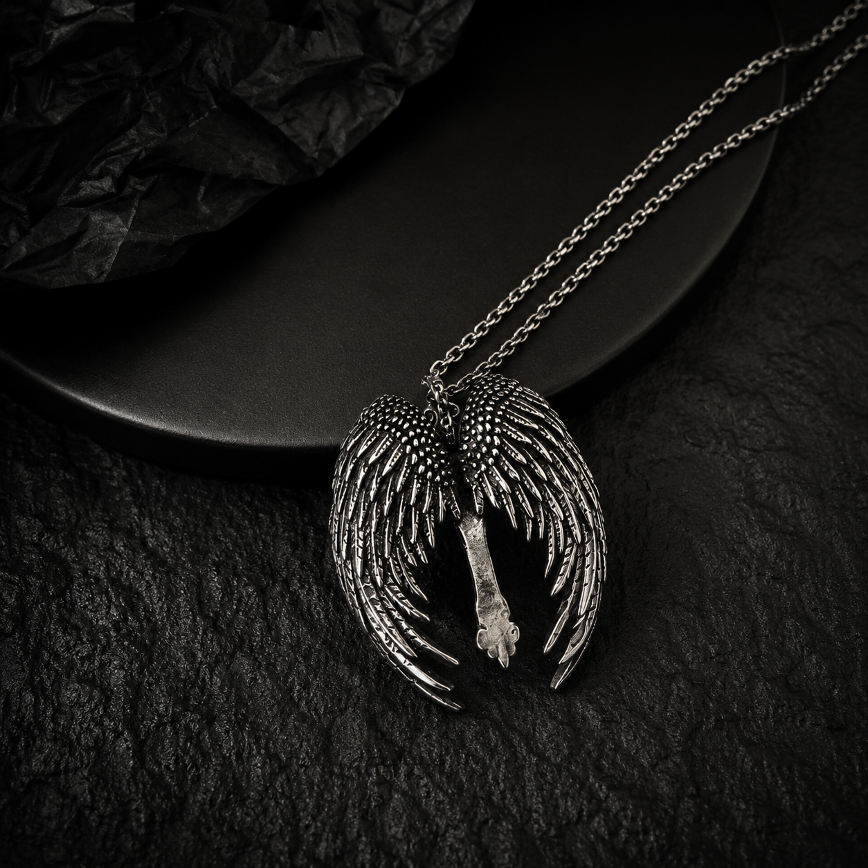 Falling Faith Cross Necklace