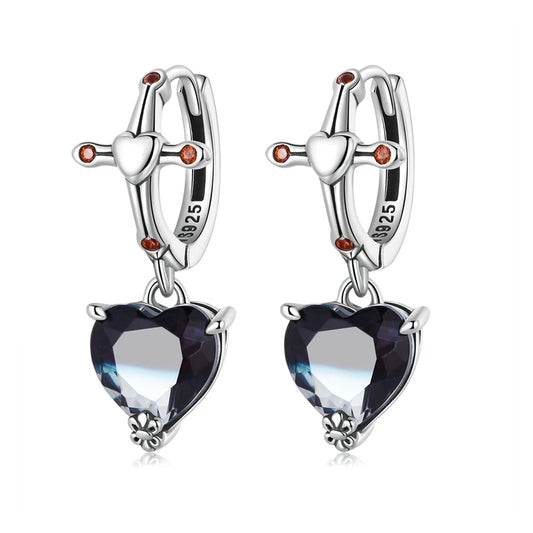 Shadowlit Crossdrop Earrings