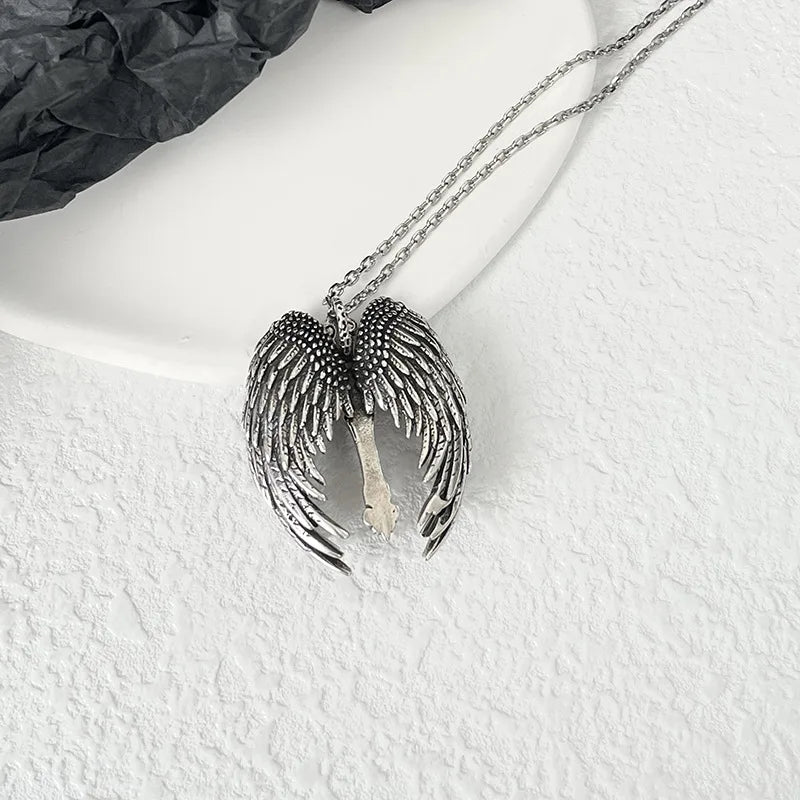 Falling Faith Cross Necklace
