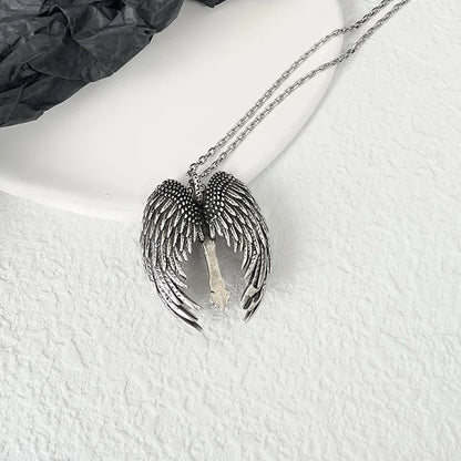 Falling Faith Cross Necklace